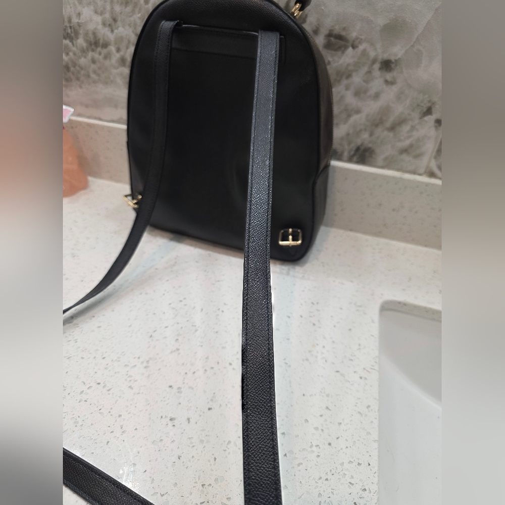 Coach Jordyn Black Leather And Signature "C" Colorblock Backpack - Like New! - Picture 6 of 13